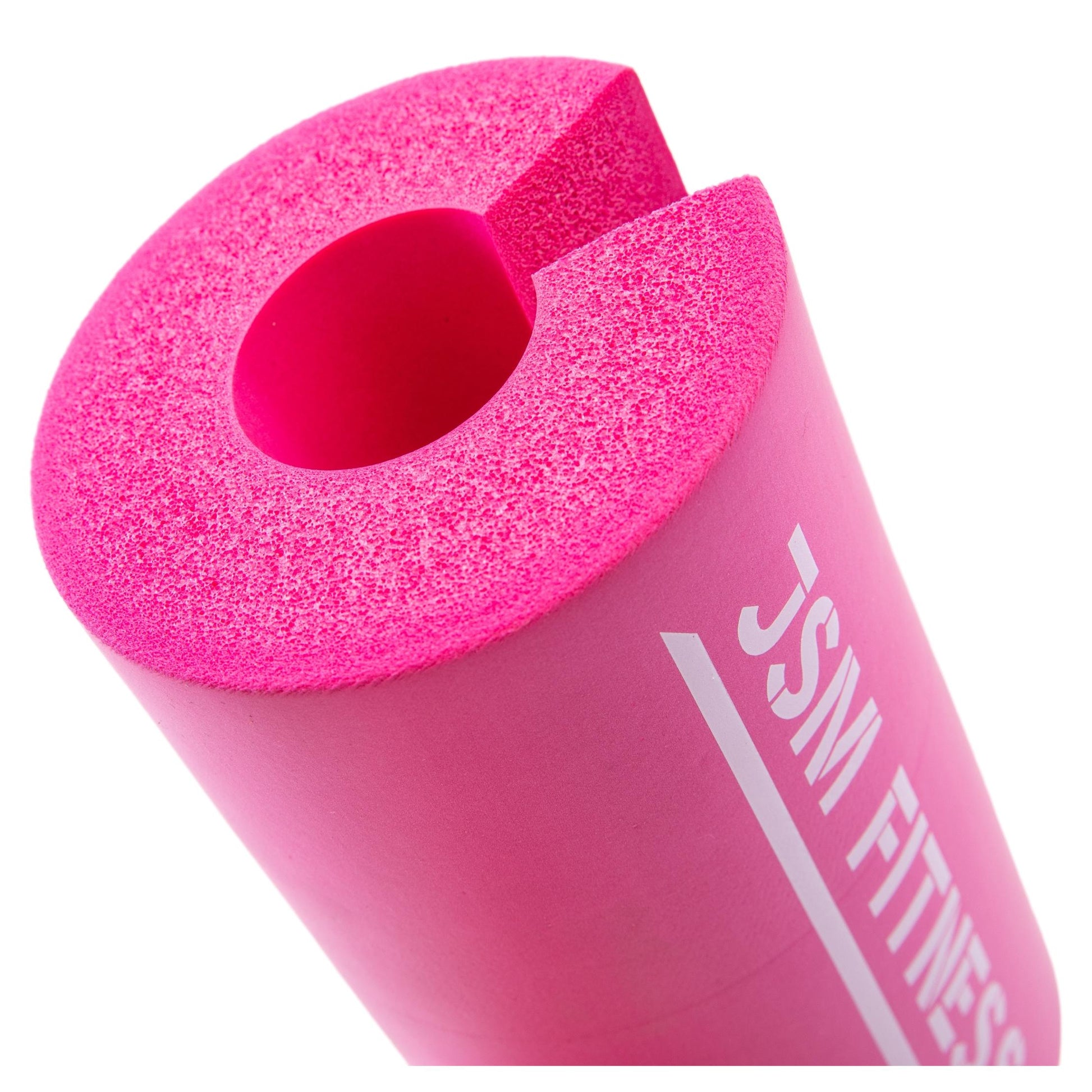 Pink Barbell Pad for Squats & Hip Thrusts, Neck Foam with Straps
